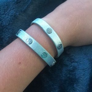 Tori Burch silver wrap bracelet